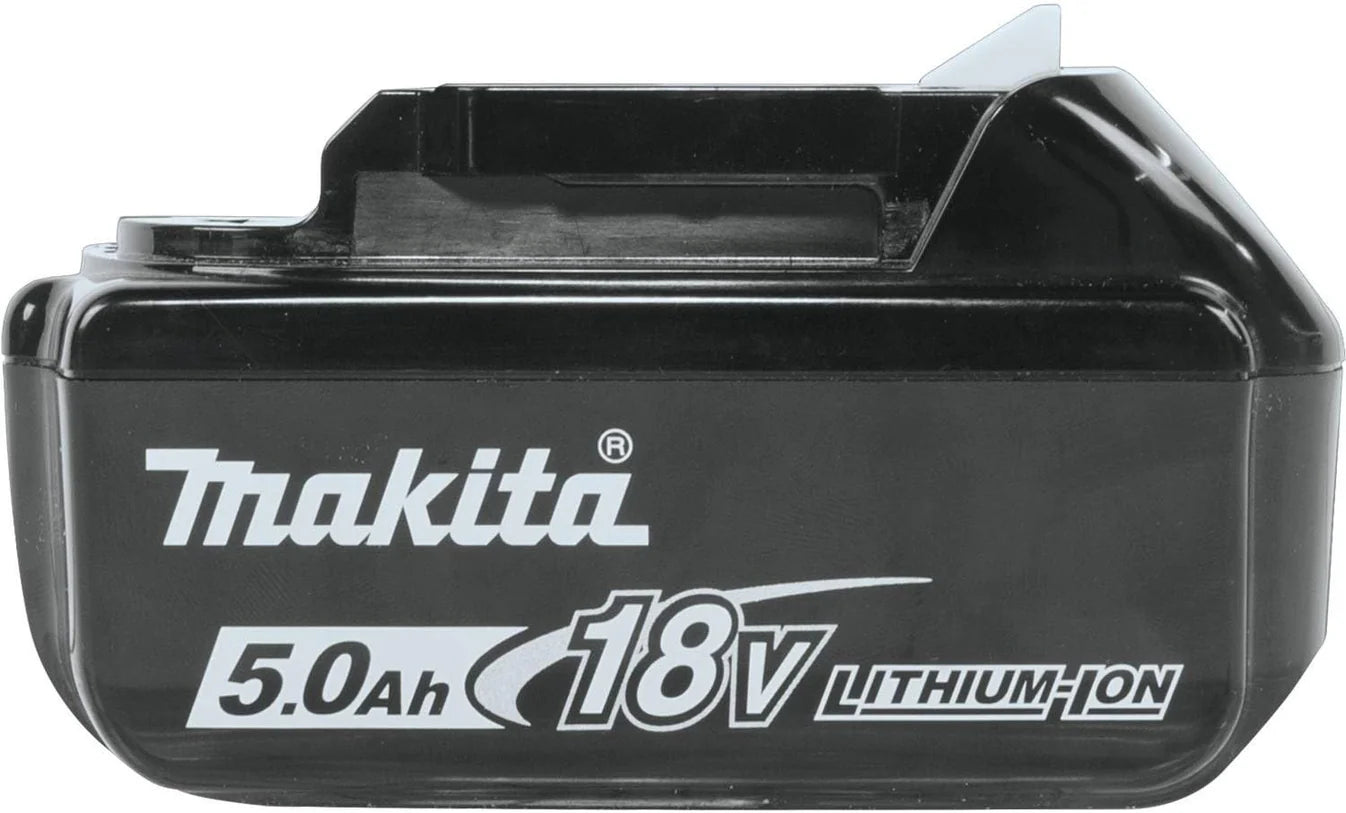 Makita BL1850 18V Li-Ion 5.0Ah Battery Kit – Includes DC18RC Charger and Type 3 Storage Case for Convenient Charging and Organization