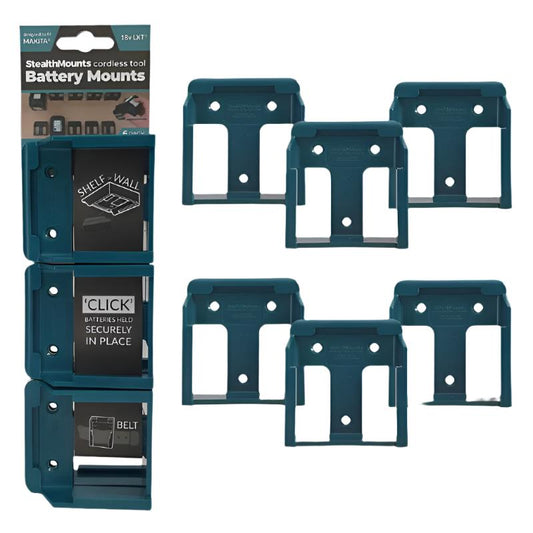 Makita 18V Wall-Mount Battery Storage Rack – Streamlined Organization Solution