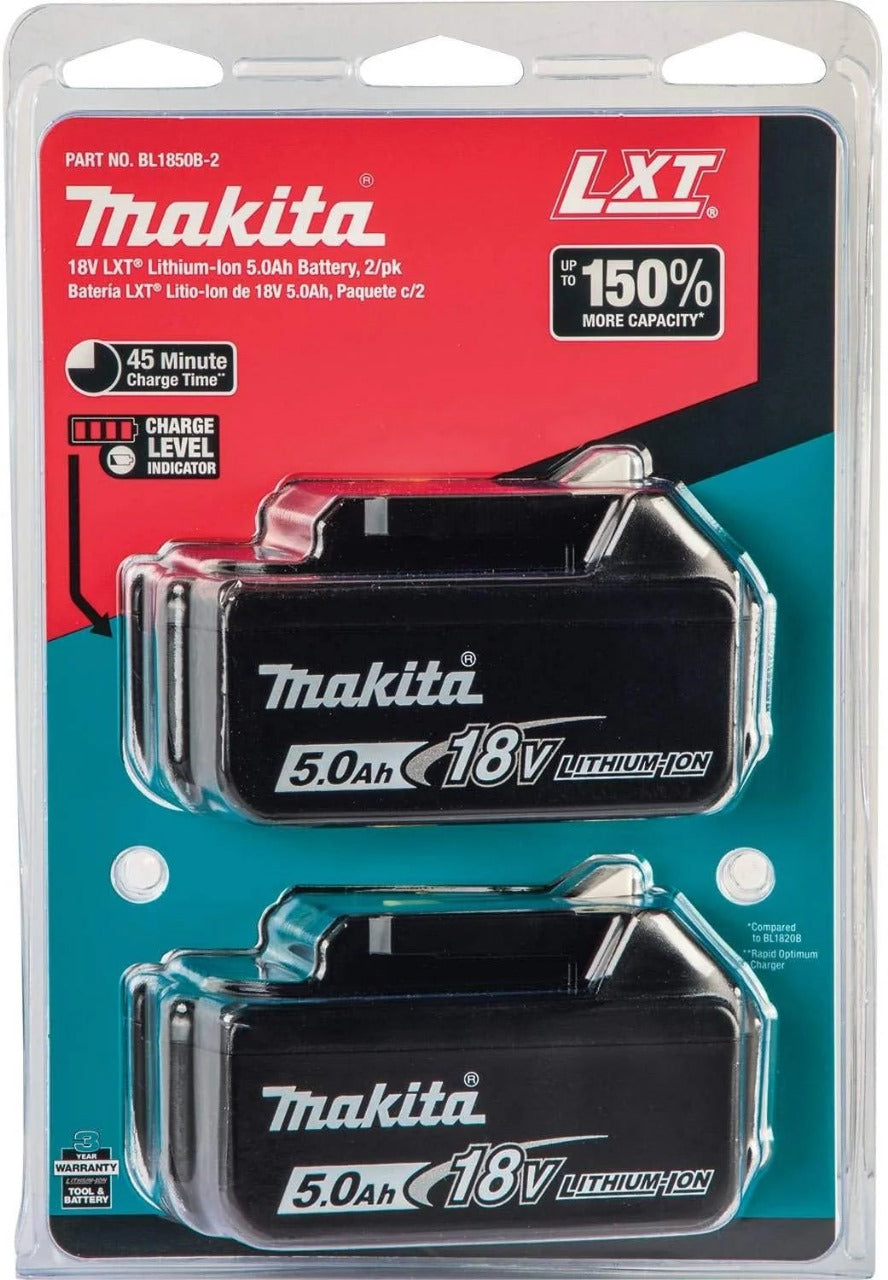 Makita DTM51Z 18V Cordless Multi-Tool Kit – Includes Two 5.0Ah Batteries (Blue)